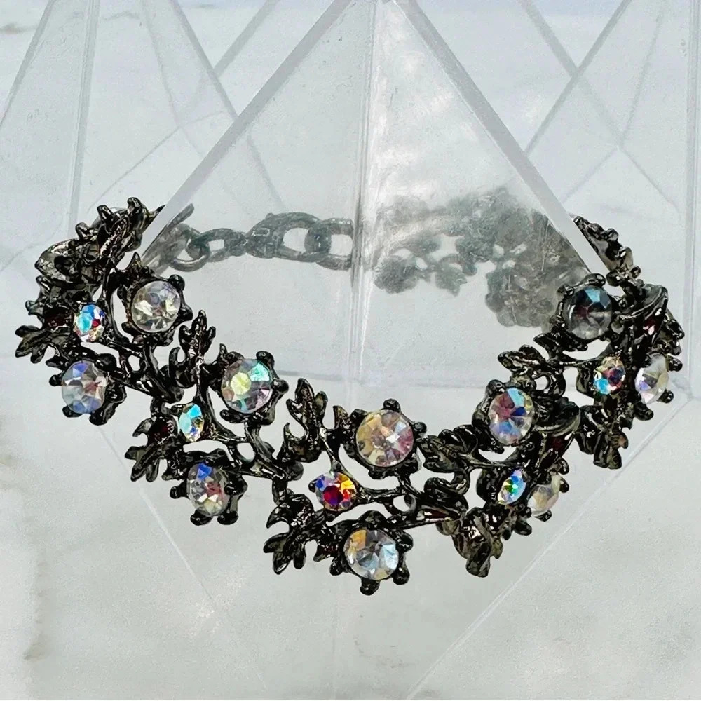 Aurora Borealis and Black Bracelet Iridescent Fairy Fire Petite 6” Costu…